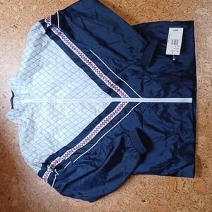 Lavon Vintage Men's Colorblock Quilted Lined Windbreaker Size L NWT